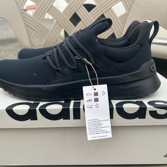 Adidas Men's Black Cloudfoam Sneakers - Picture 1 of 7